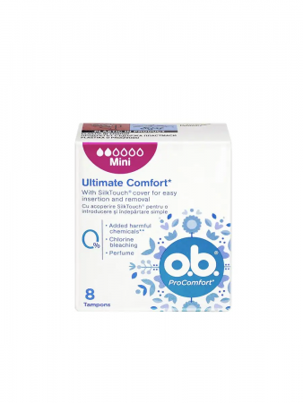 Тампоны гигиенические женские "Комфорт Мини" O.B. Pro Comfort Mini Tampons, 8 шт